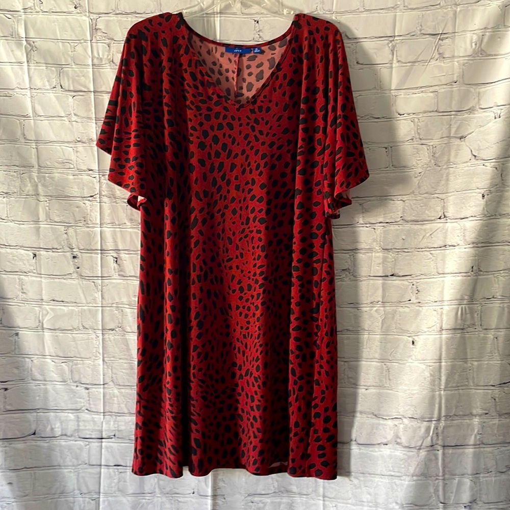 Brown and Black sheath dress